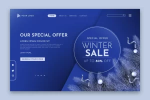 A blue-themed decoration website showcasing elegant interior design and decor elements.