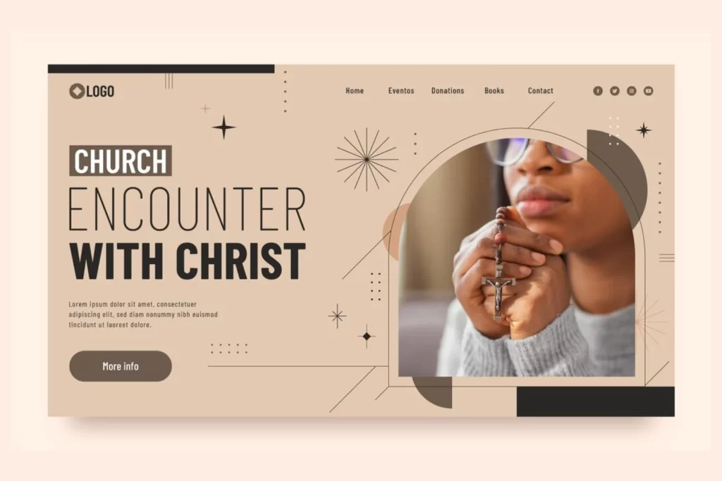 Modern Church Website Header: Key Design Elements and Inspiration