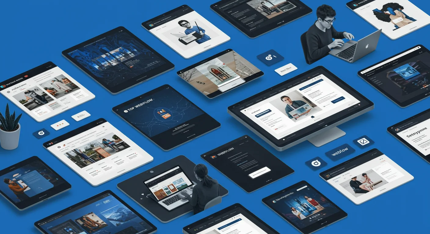 Showcase of top Webflow agencies creating innovative and professional website designs.