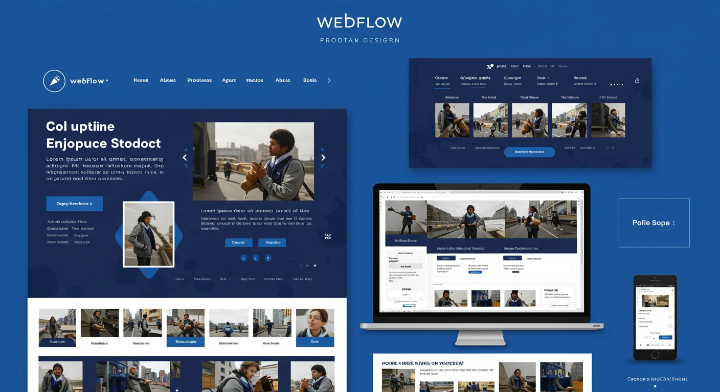 A modern and responsive Webflow eCommerce template showcasing a sleek product page.