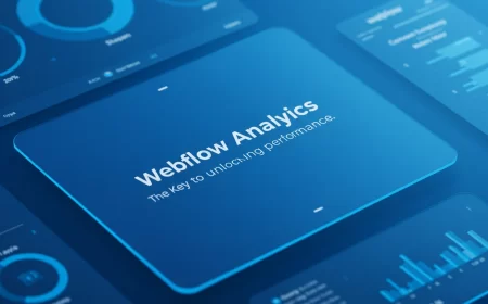 A detailed dashboard showing Webflow analytics and user engagement metrics.